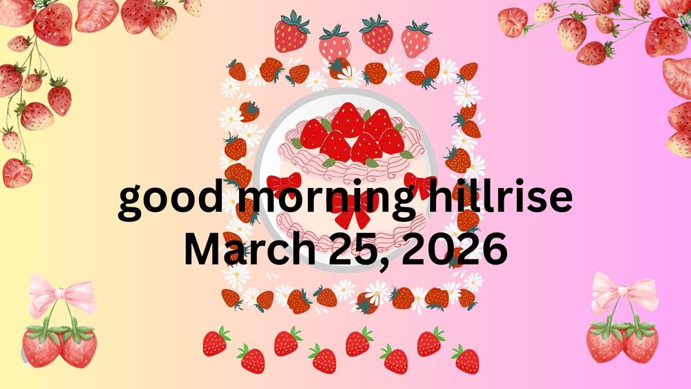 Announcements March 25, 2026