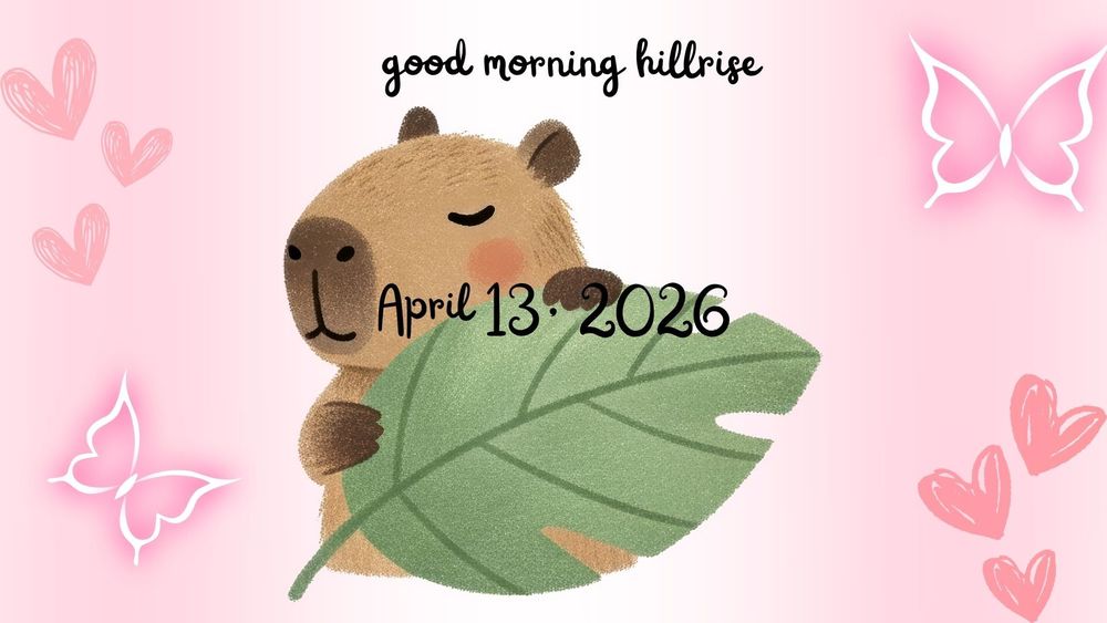 Announcements April 13, 2026