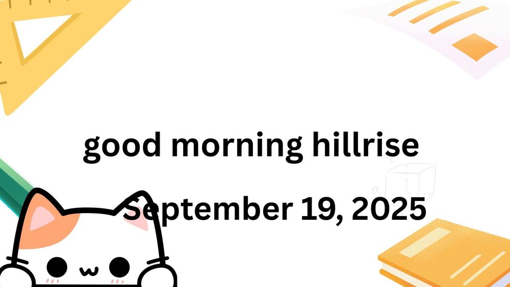 Announcements September 19, 2025