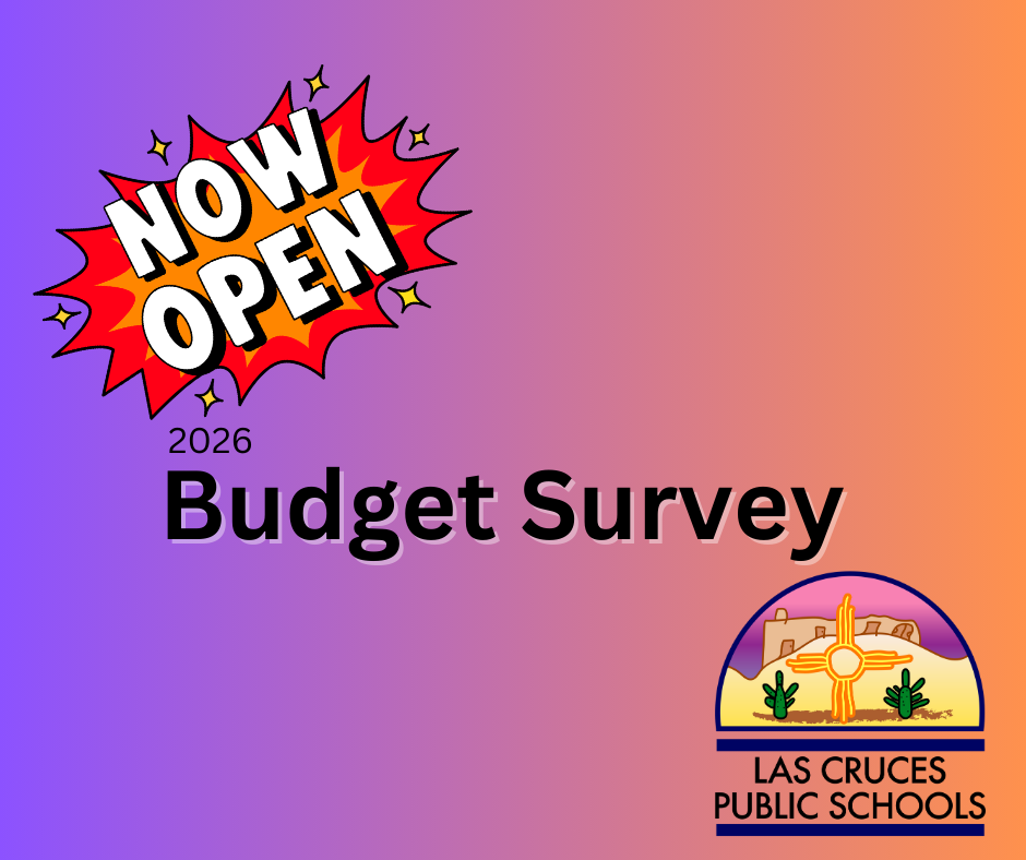 2026 LCPS Budget Survey gradient logo
