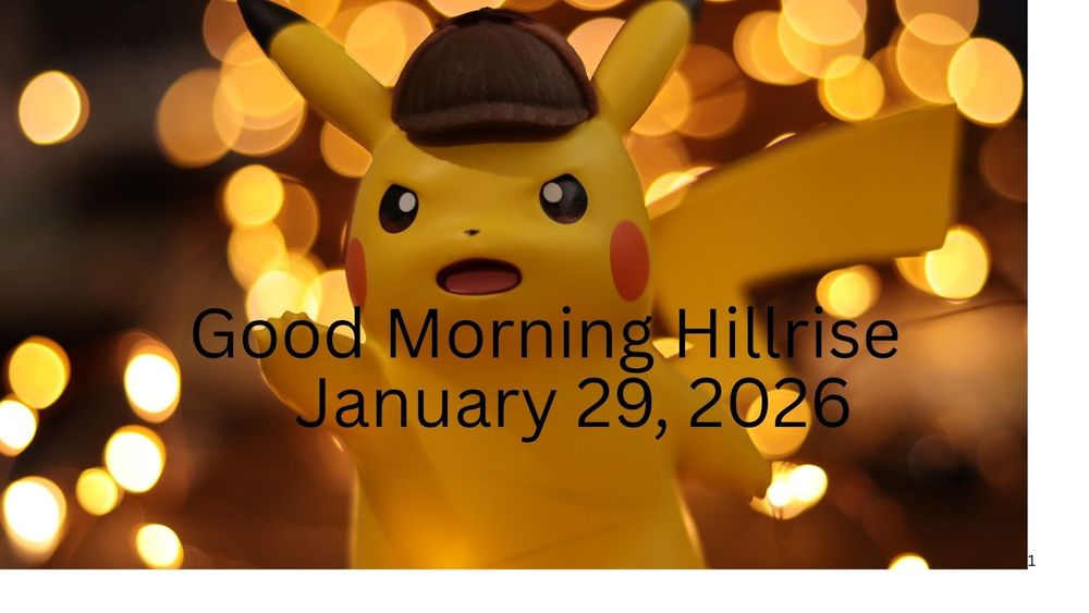 Announcements January 29, 2026