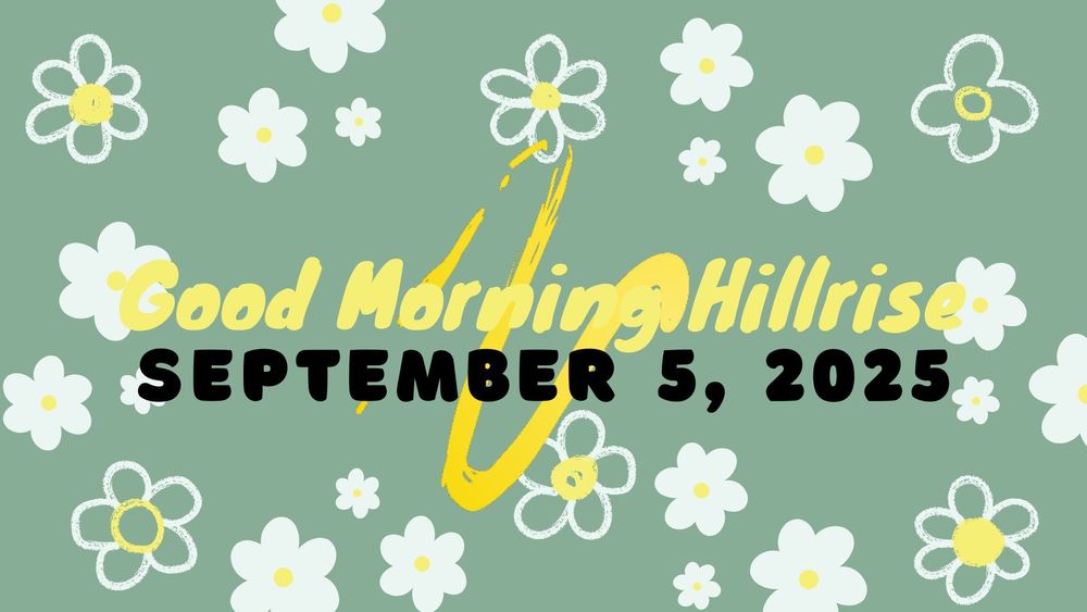 Announcements September 5, 2025