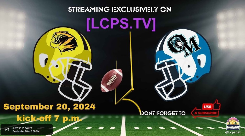 Tonight, your Organ Mountain Knights will take on the Alamogordo Tigers at the Field of Dreams. Kickoff is at 7pm. Catch all the action under the Friday night lights!