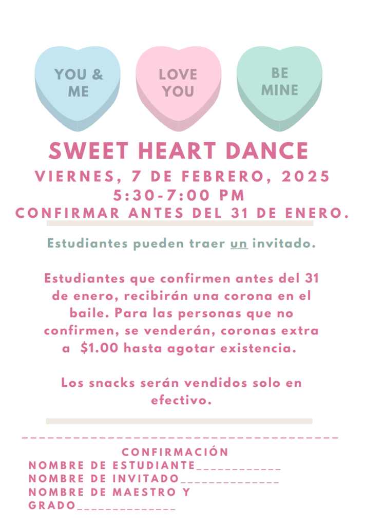 Sweet Heart Dance flyer