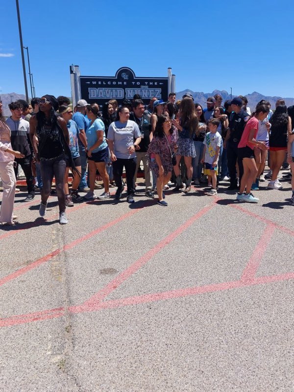 Today marks a historic moment at Organ Mountain High School as the track was officially renamed in honor of Coach David Nuñez.