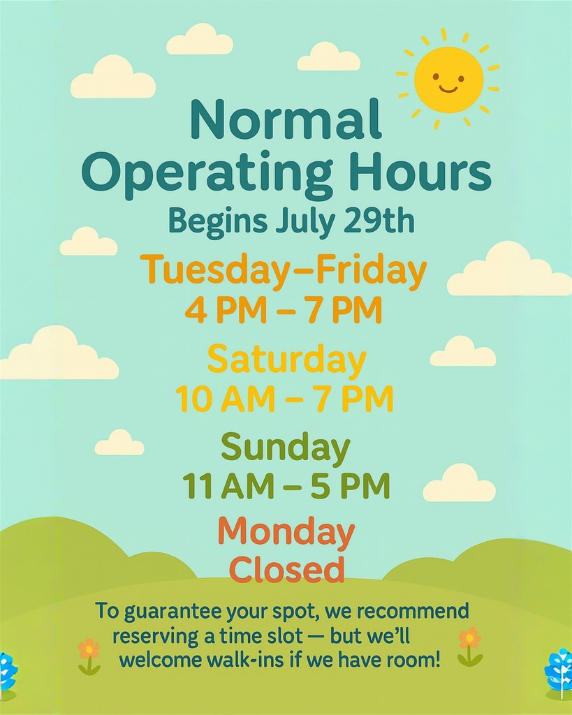 teal graphic with operating hours for Beyond the Diagnosis