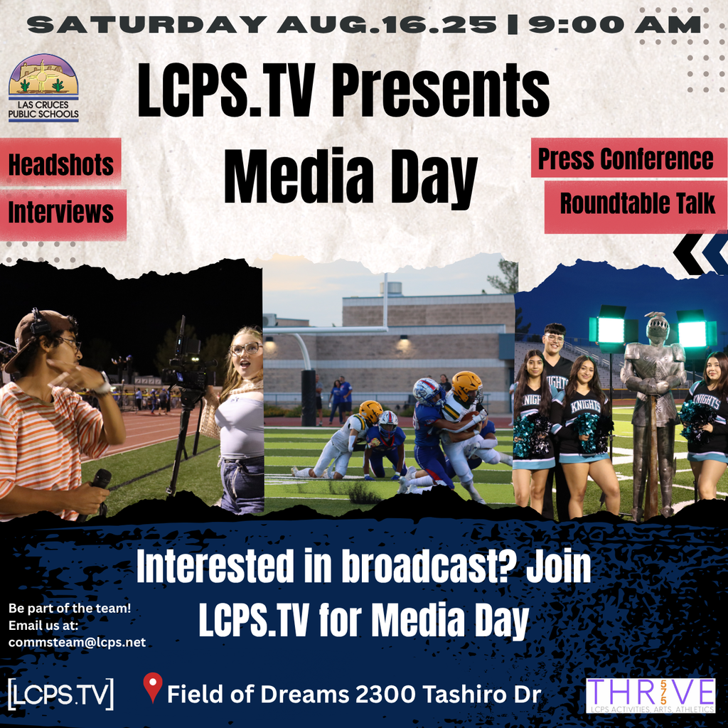 LCPS.TV Crew Call! Are you a student interested in broadcast media? We're looking to grow our team with passionate, creative talent like YOU!