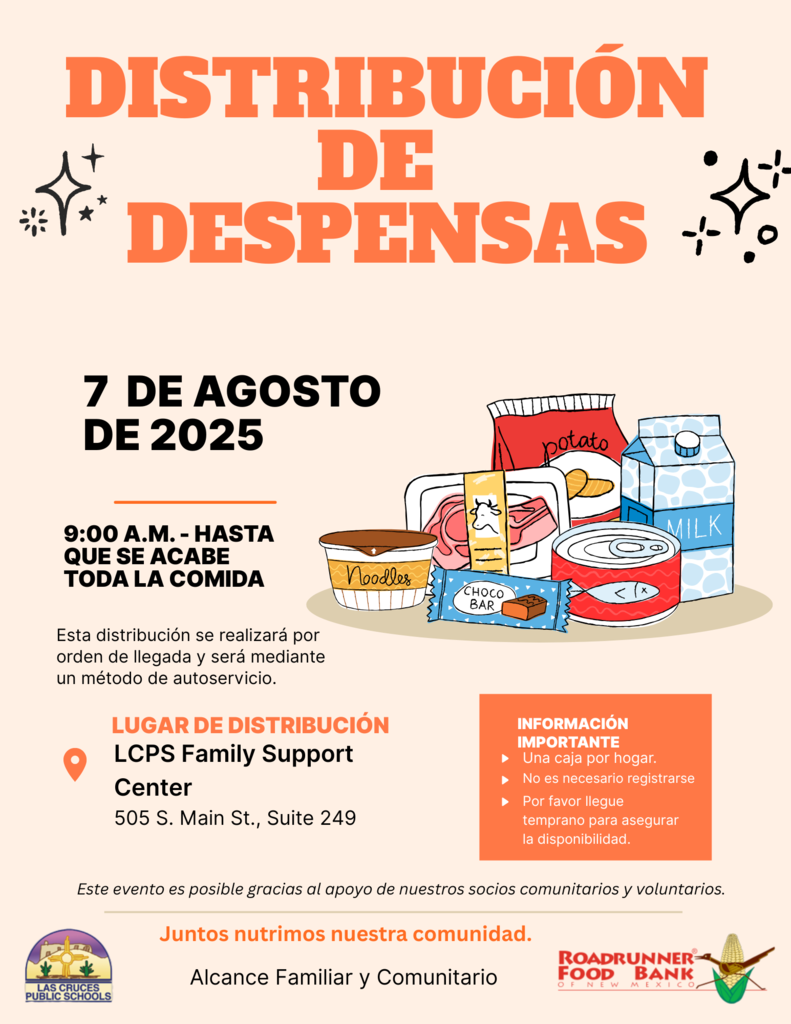 LCPS will host a drive-thru food drive on Thursday, August 7, at the LCPS Family Support Center
