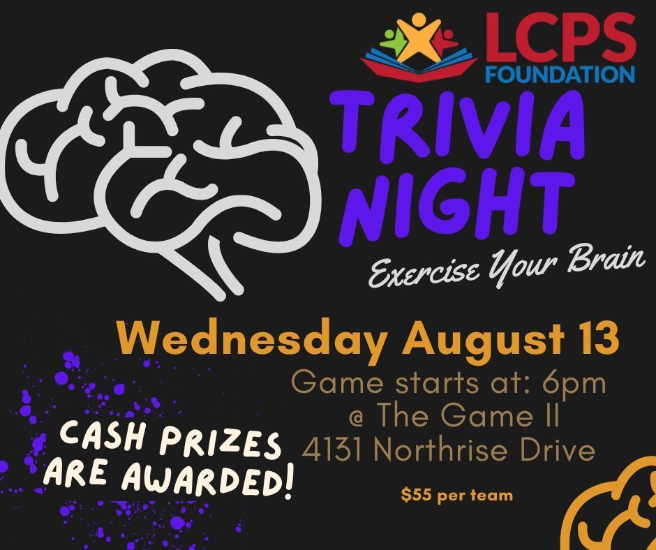 Ready to flex your trivia muscles? Join Las Cruces Public Schools Foundation, Inc. for an evening of great food, good friendship and exhilarating trivia at LCPSF Trivia Night!