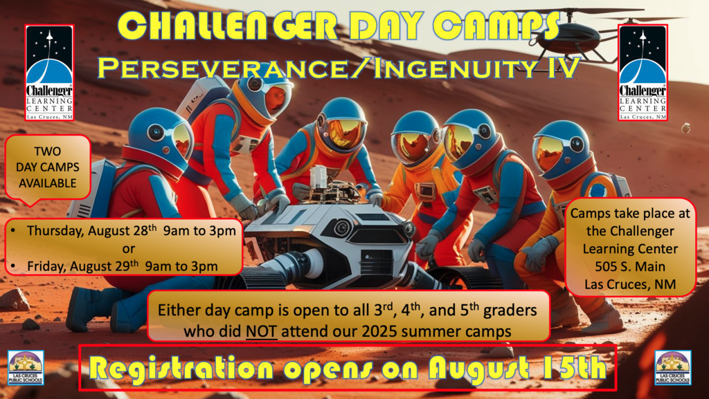 Exciting 2-Day Space STEM Camps Coming Soon!