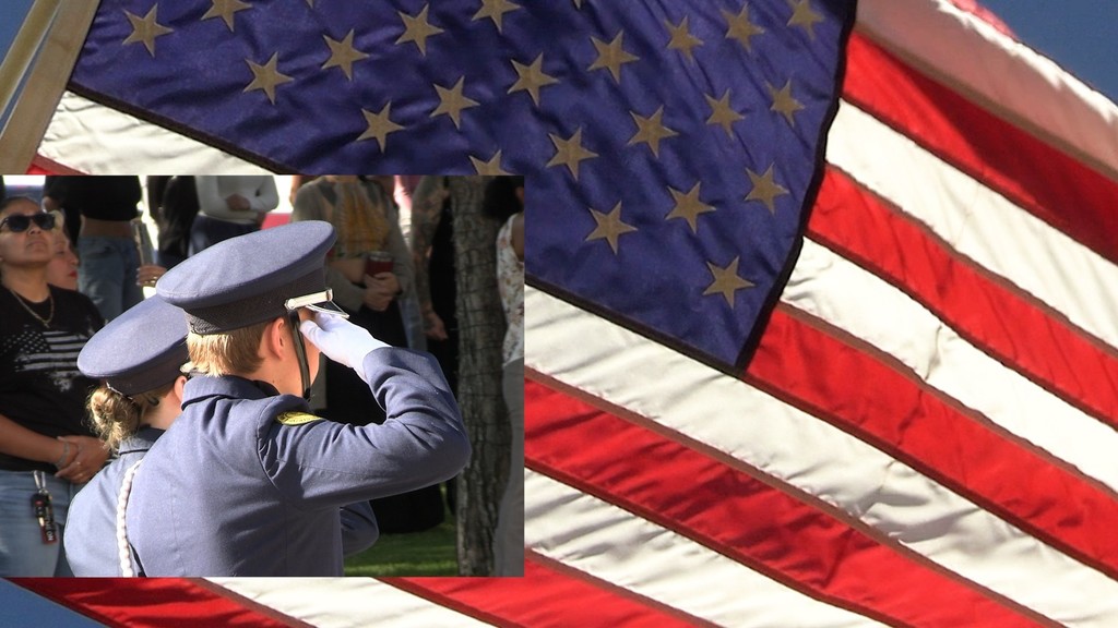 This morning, Mayfield HS came together in unity and remembrance. The Air Force Junior ROTC, students, law enforcement and first responders gathered to honor those lost on 9/11.