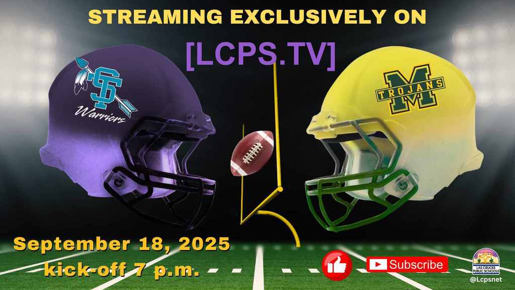 On Thursday night the Mayfield Trojans will take on the Santa Teresa Warriors at the Field of Dreams! Kickoff is at 7 PM.