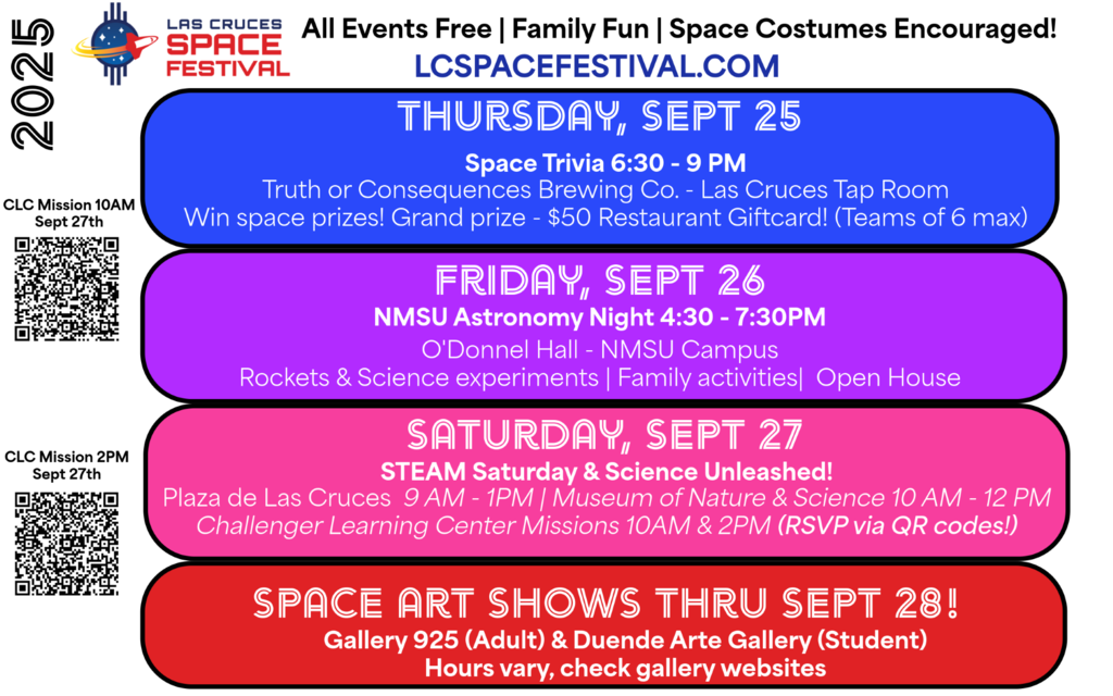 Las Cruces Space Festival Sept. 20–27