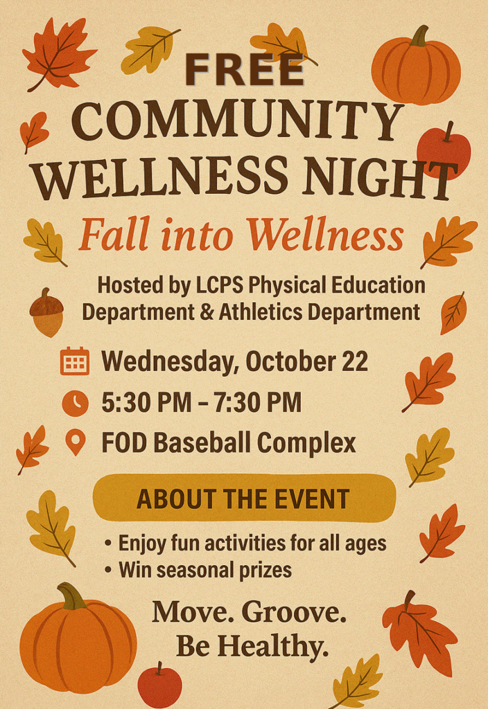 Community wellness night flyer