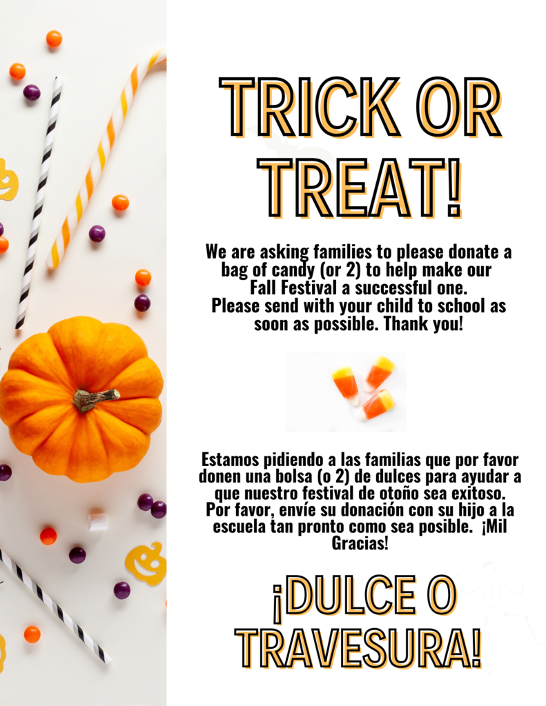Candy Donation Flyer