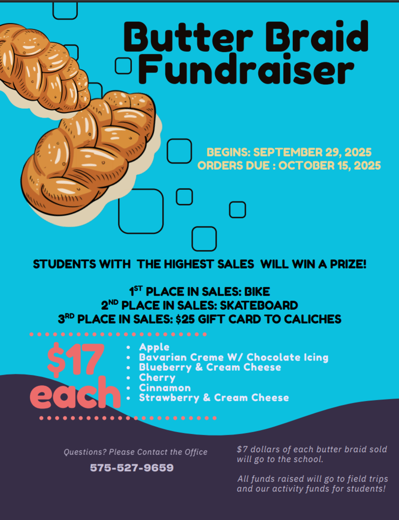 Butter Braid Fundraiser Flyer
