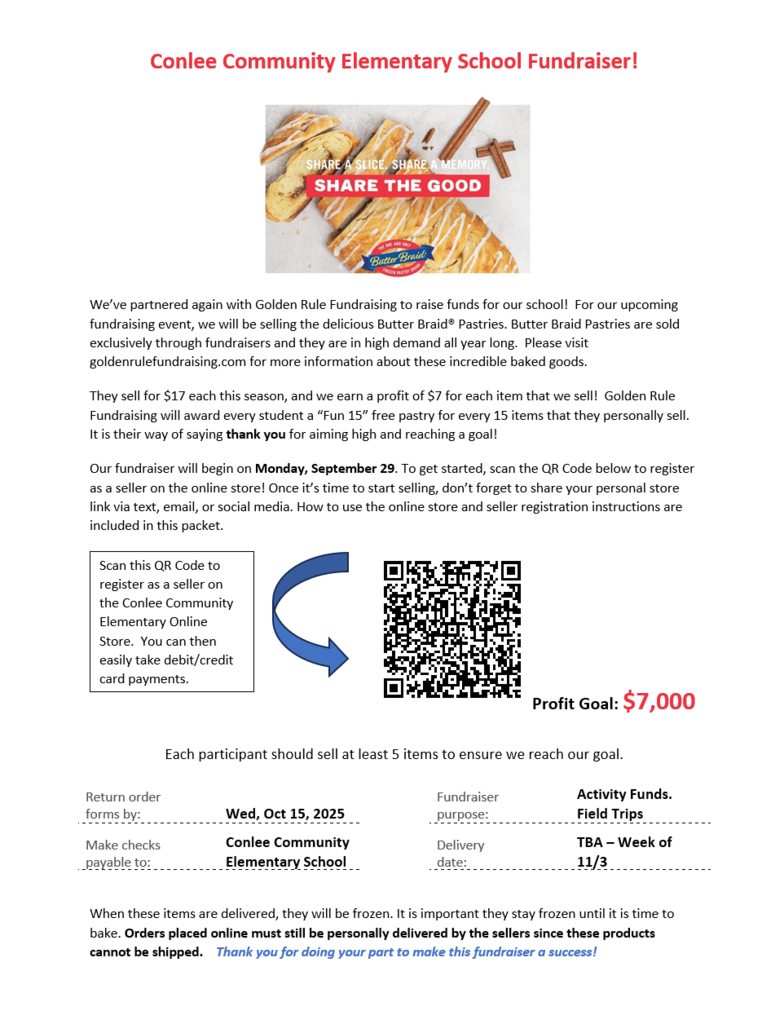 Butter Braid Fundraiser Letter
