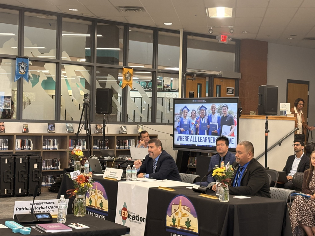 Yesterday, Superintendent Ignacio Ruiz welcomed the Legislative Education Study Committee to Organ Mountain High School.