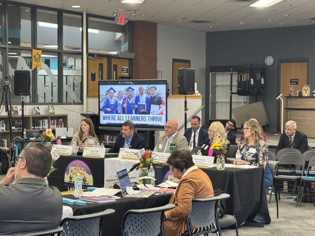 Yesterday, Superintendent Ignacio Ruiz welcomed the Legislative Education Study Committee to Organ Mountain High School.