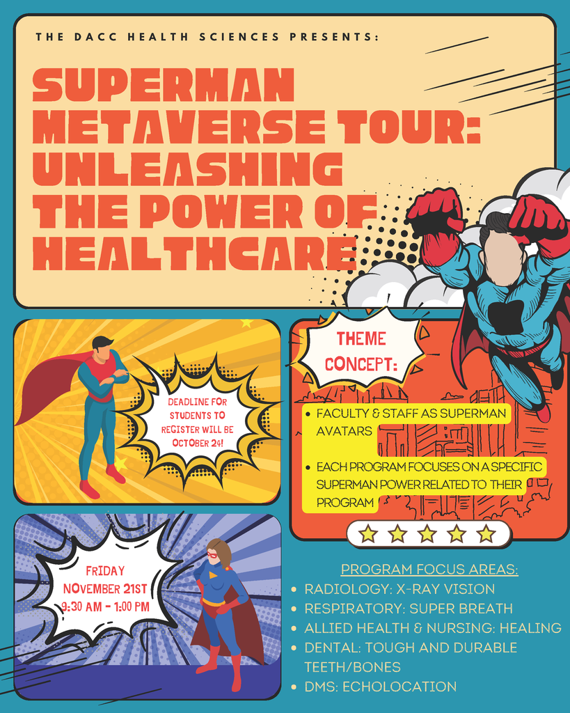 Attention Future Healthcare Heroes! Curious about careers in healthcare? Don’t miss this exciting opportunity to explore Doña Ana Community College’s Health Sciences Programs.
