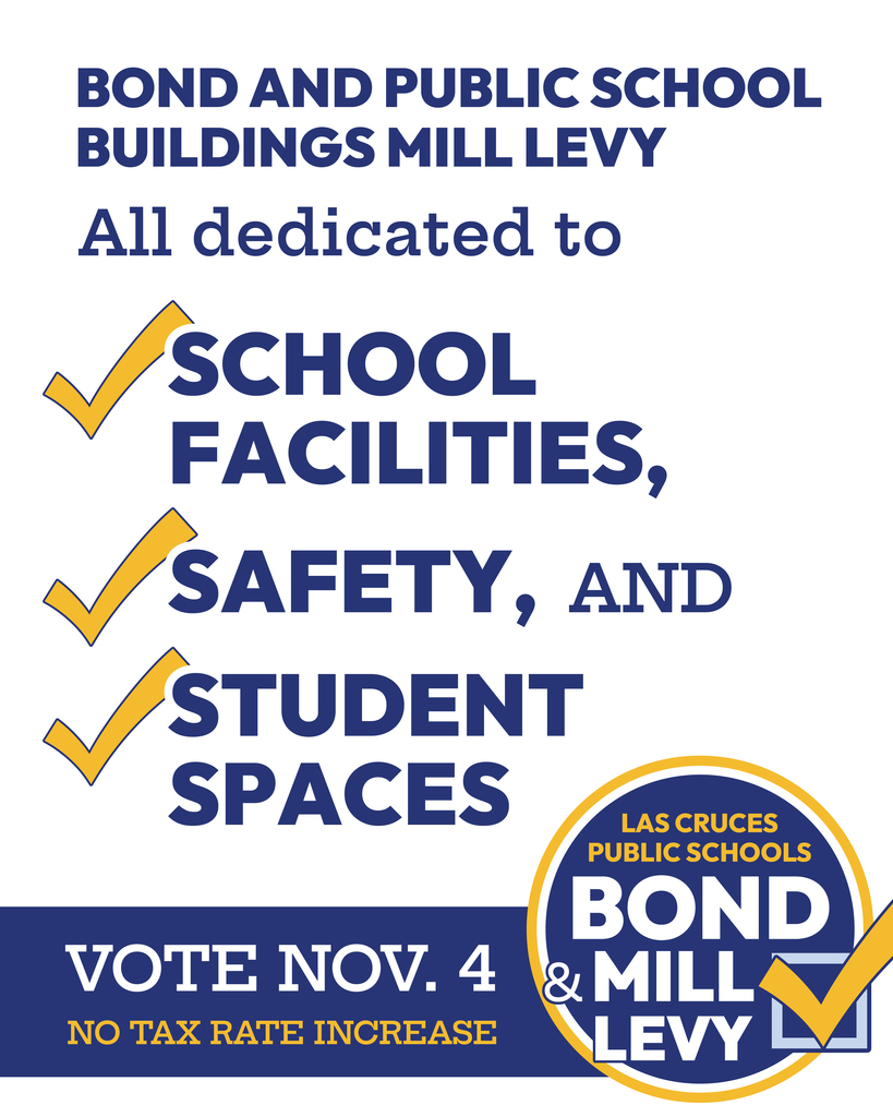 Early voting is now open for the Las Cruces Public Schools Bond and Mill Levy Election!