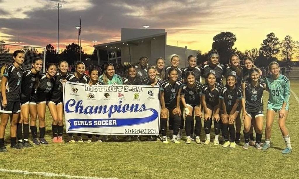 A big congratulations to the Organ Mountain High School Girls Soccer Team for kicking it into high gear and winning the District 3-5A Championship!