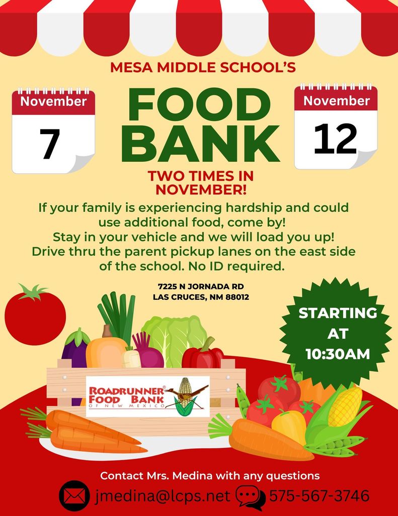 food bank flyer