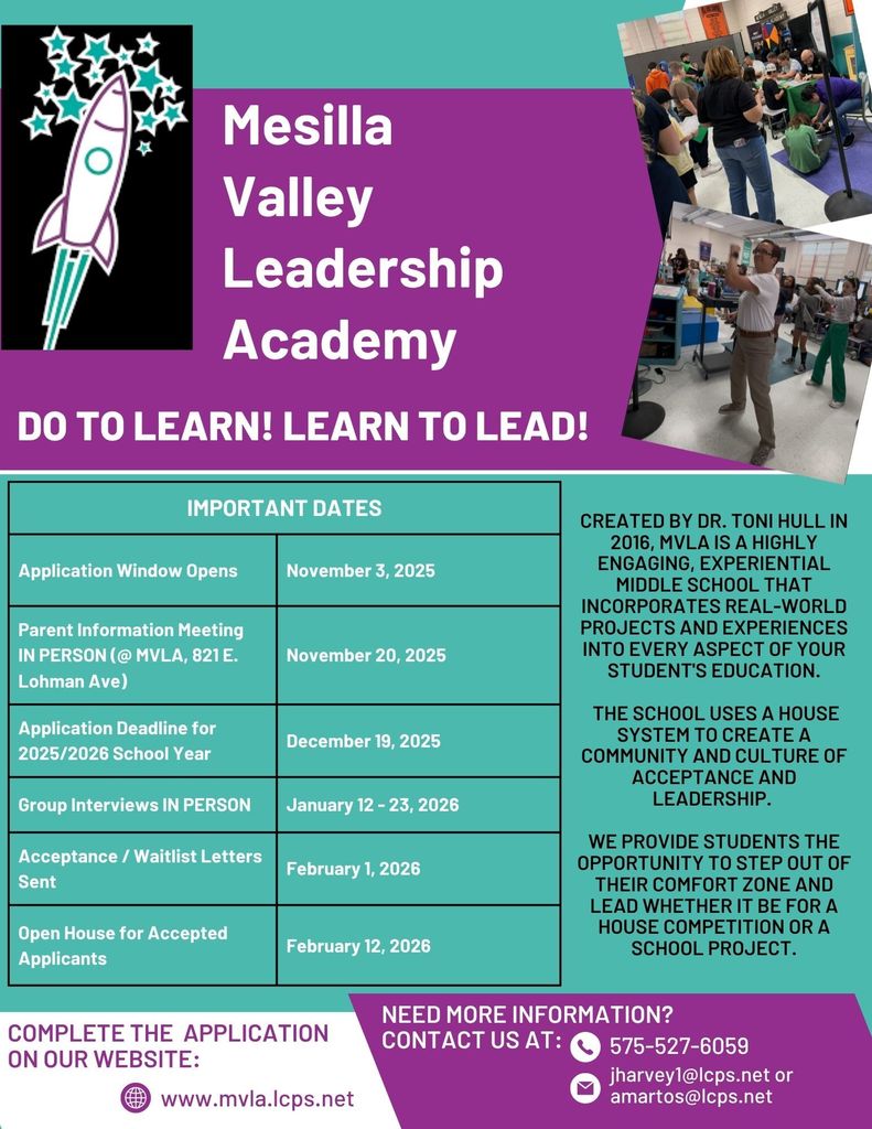 Page one of Flyer Describing MVLA