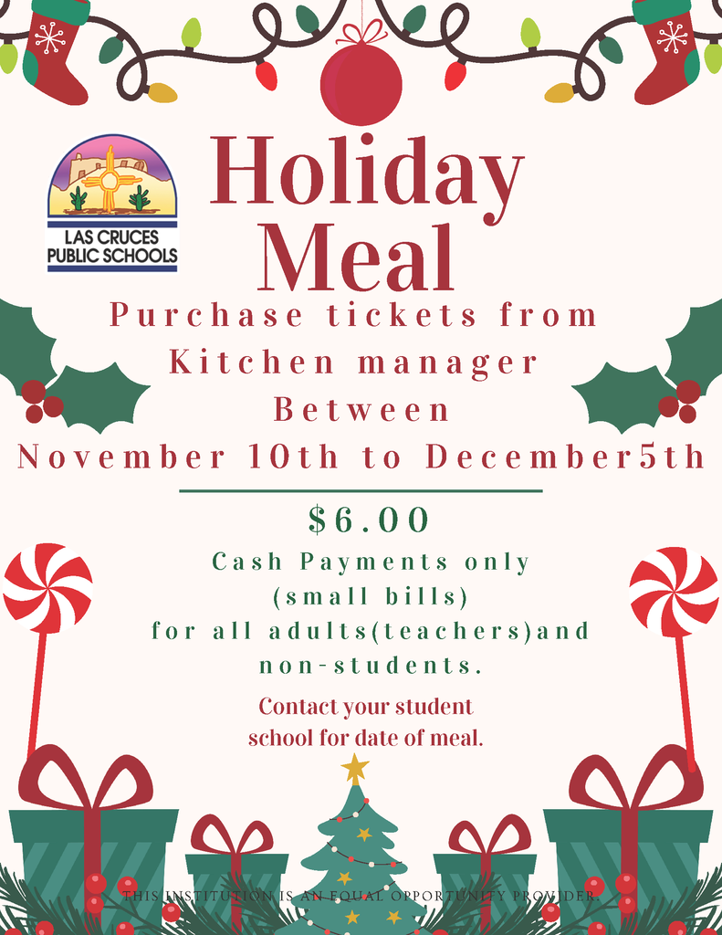 Join Your Child for a Festive Holiday Meal at School!