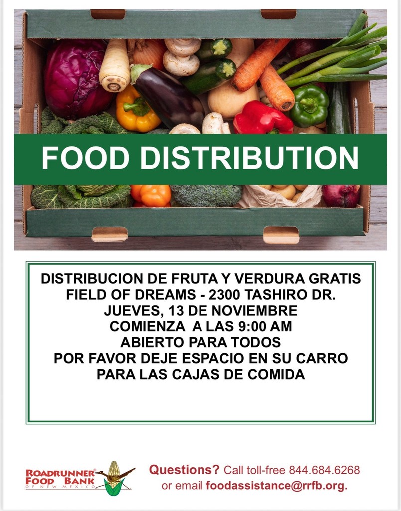 El Banco de Alimentos Roadrunner, en colaboración con las Escuelas Públicas de Las Cruces, 