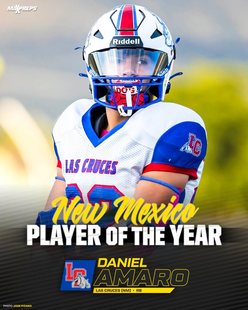 Daniel Amaro named 2025 MaxPreps New Mexico High School Football Player of the Year!