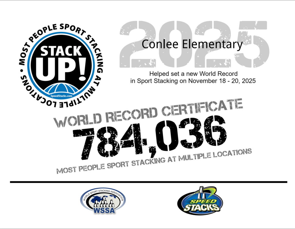 Cup stacking certificate