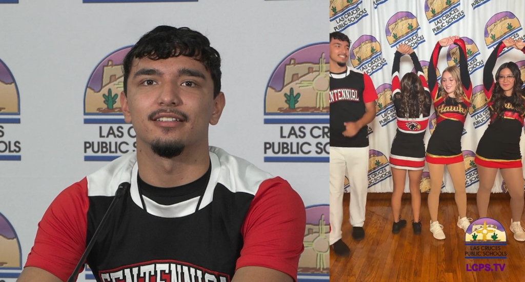 It’s Tumble and Shout Thursday, and LCPS.TV is catching up with the Centennial High School Poms and Cheer squad!