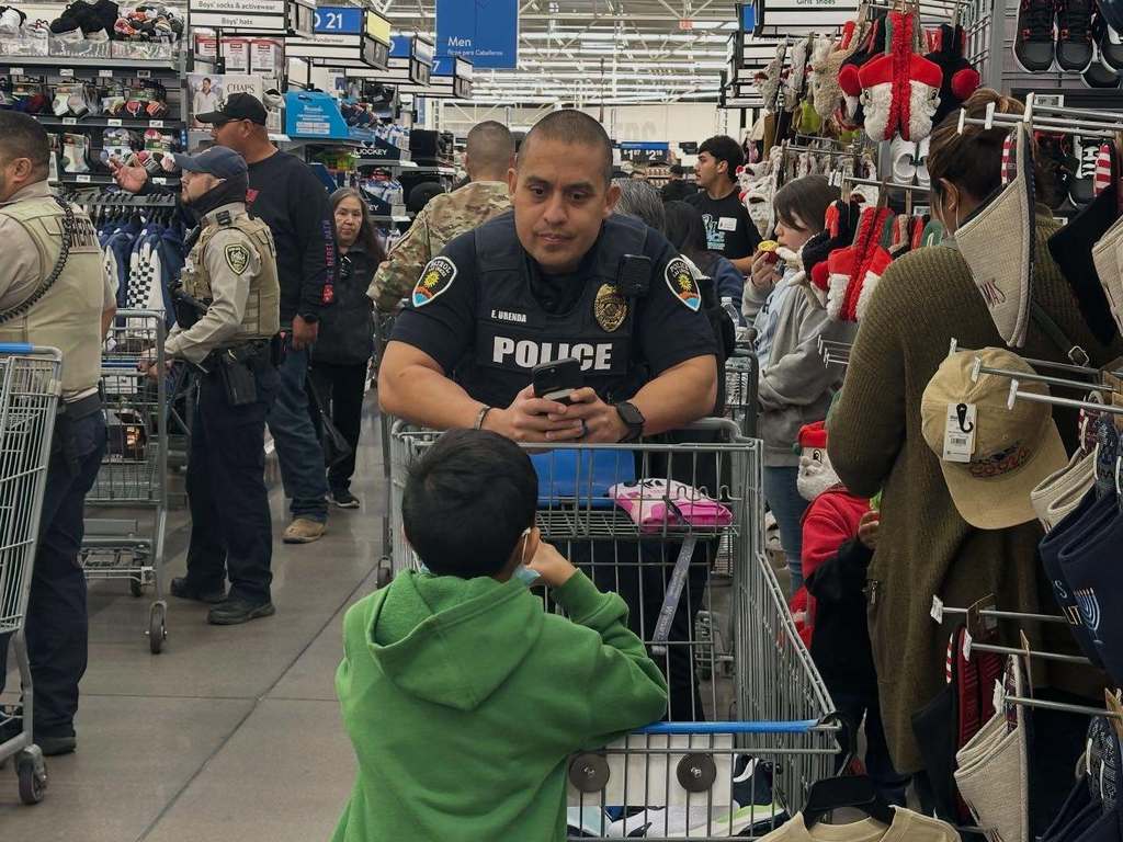 More than 400 kids from throughout Dona Ana County and 200-plus volunteers from law enforcement and various organizations participated in the Cops and Kids shopping experience Saturday morning at the Walmart on Rinconada Boulevard.