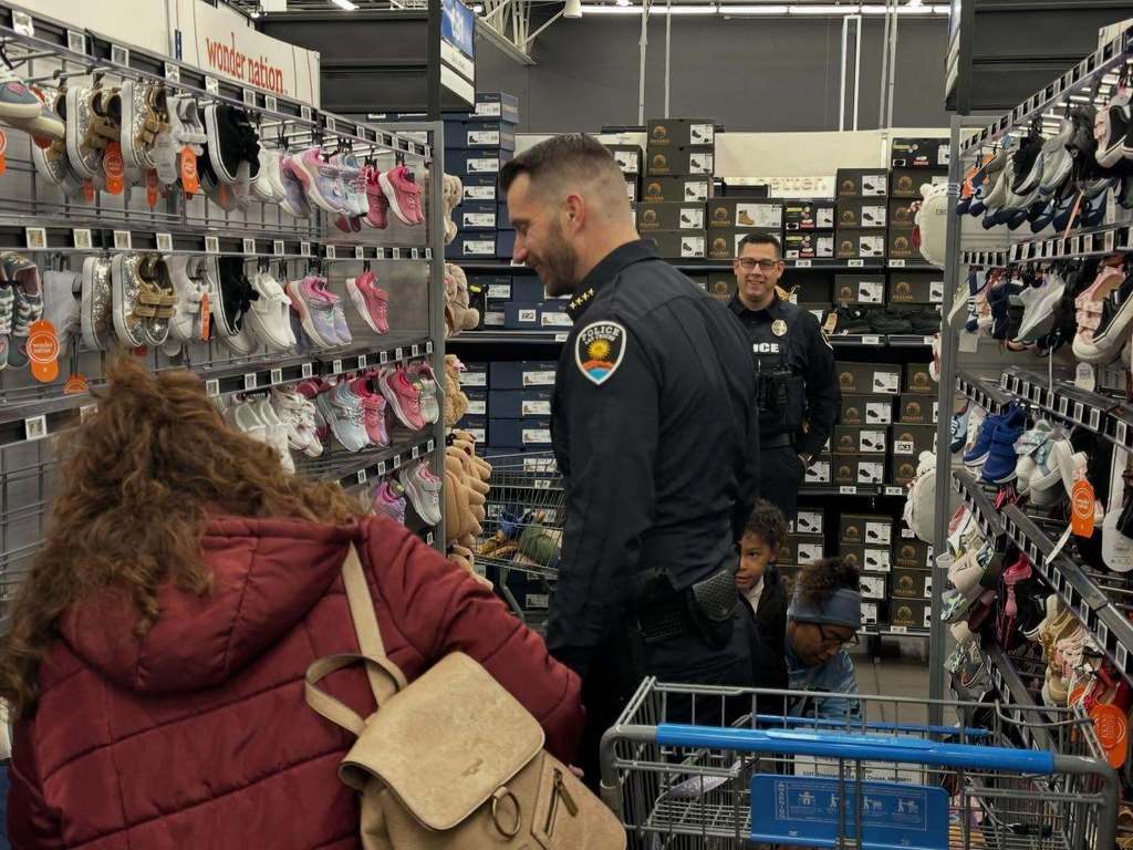 More than 400 kids from throughout Dona Ana County and 200-plus volunteers from law enforcement and various organizations participated in the Cops and Kids shopping experience Saturday morning at the Walmart on Rinconada Boulevard.