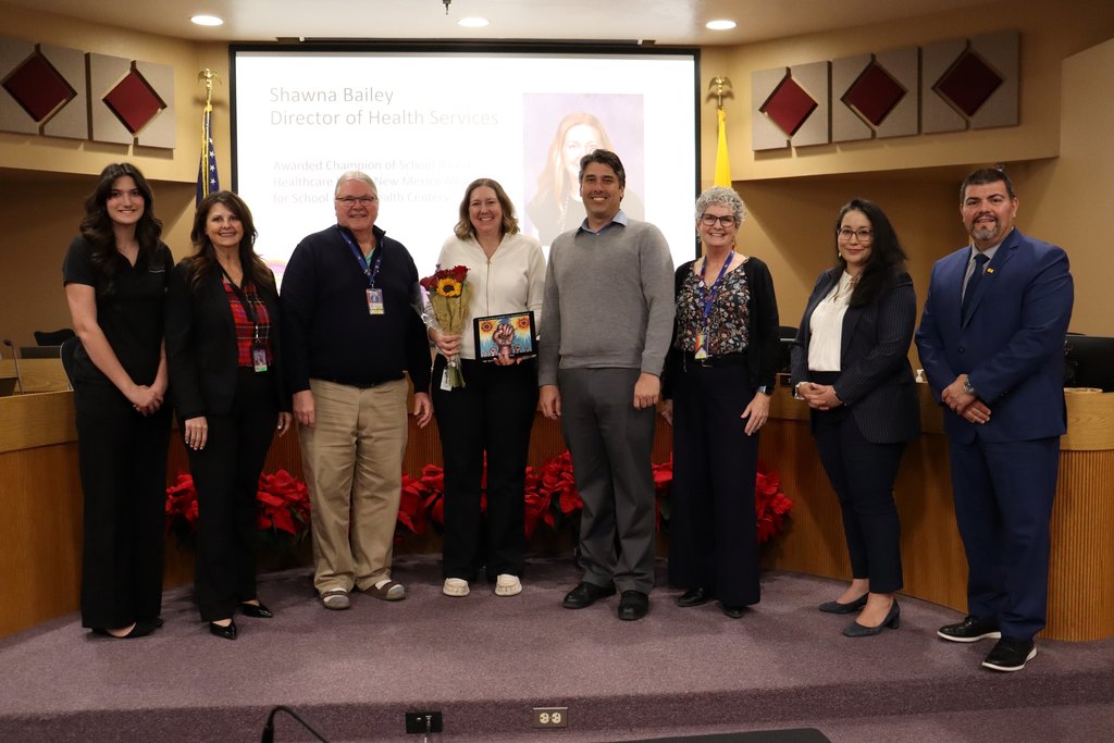 LCPS is proud to congratulate Shawna Bailey, Director of Health Services, on receiving the New Mexico Alliance for School-Based Health Care Award.