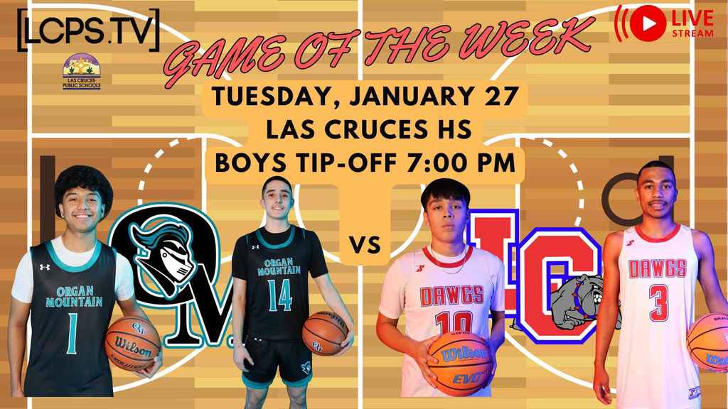 Basketball fans get ready for tipoff as the Las Cruces Bulldawgs take on the Organ Mountain Knights for a Tuesday night matchup on Jan. 27, at 7pm at Las Cruces High School.