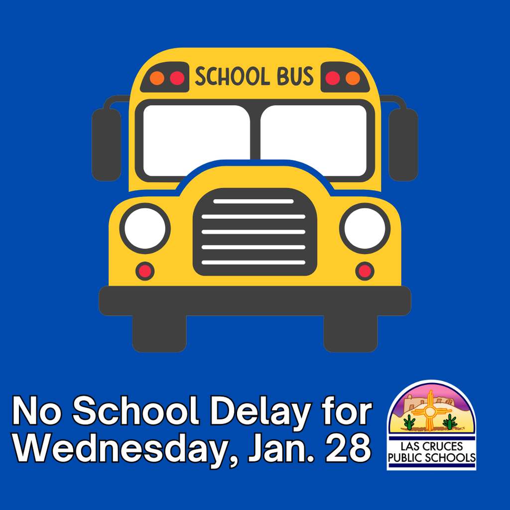 blue graphic with school bus