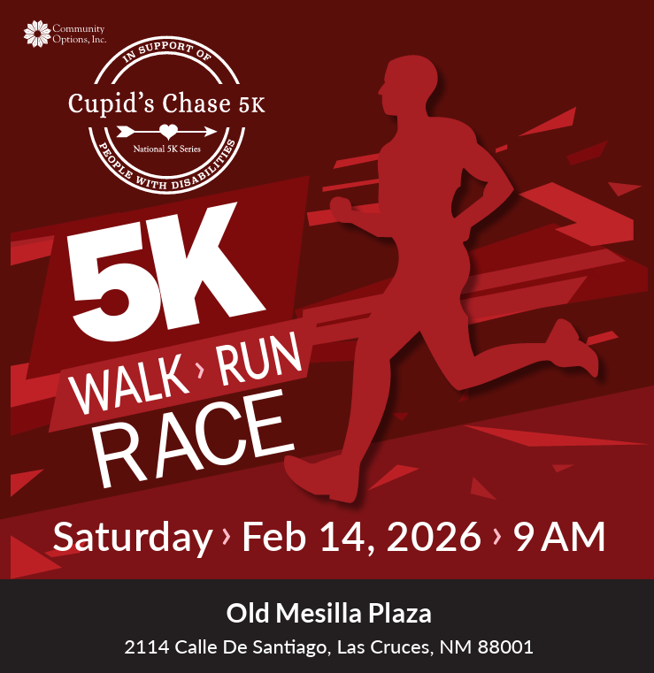 red graphic with Cupid's Chase information