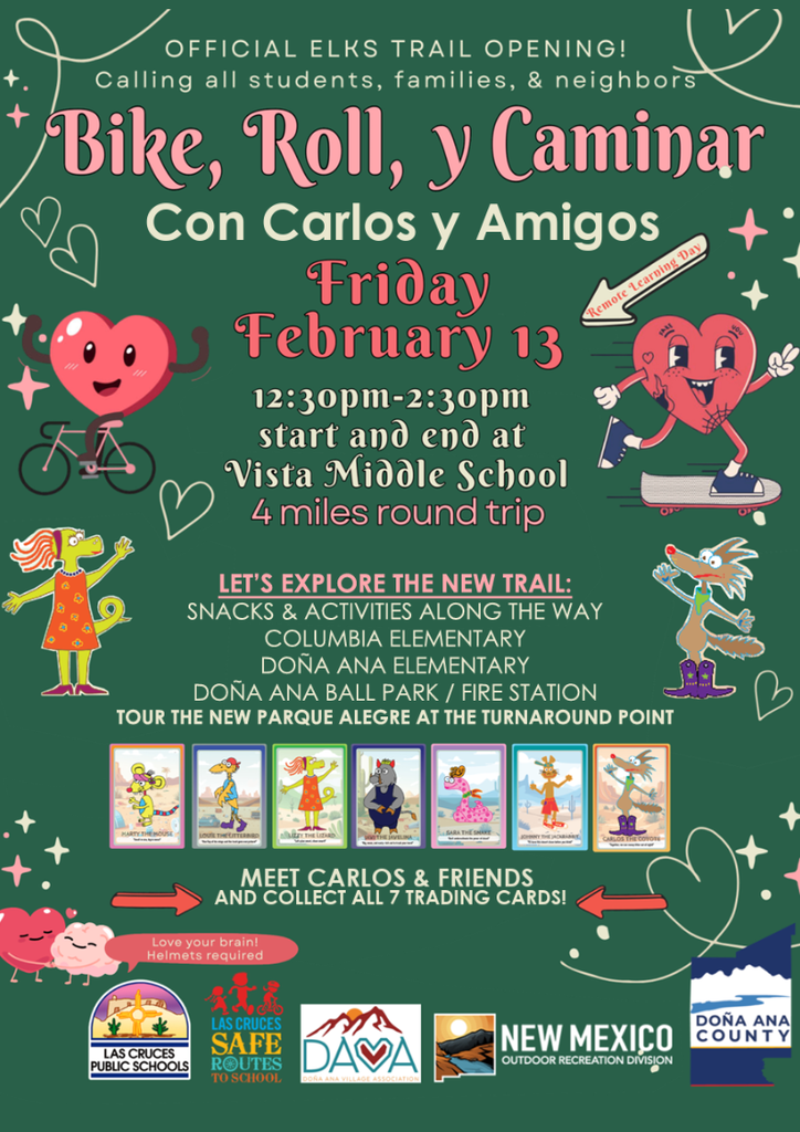 We're so excited for our Bike, Roll y Caminar event tomorrow!  Rain or shine, we'll be there (except lightning). 