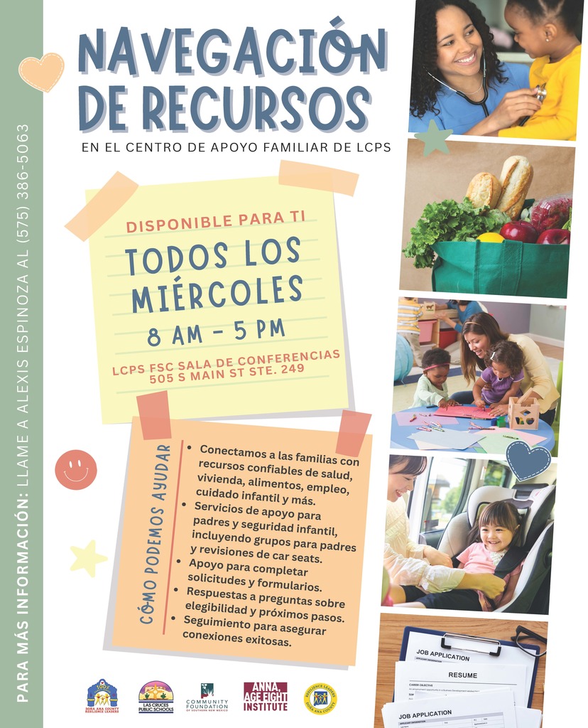 Apoyo Familiar en el Sitio Ahora Disponible Todos los Miércoles en el Centro de Apoyo Familiar de LCPS