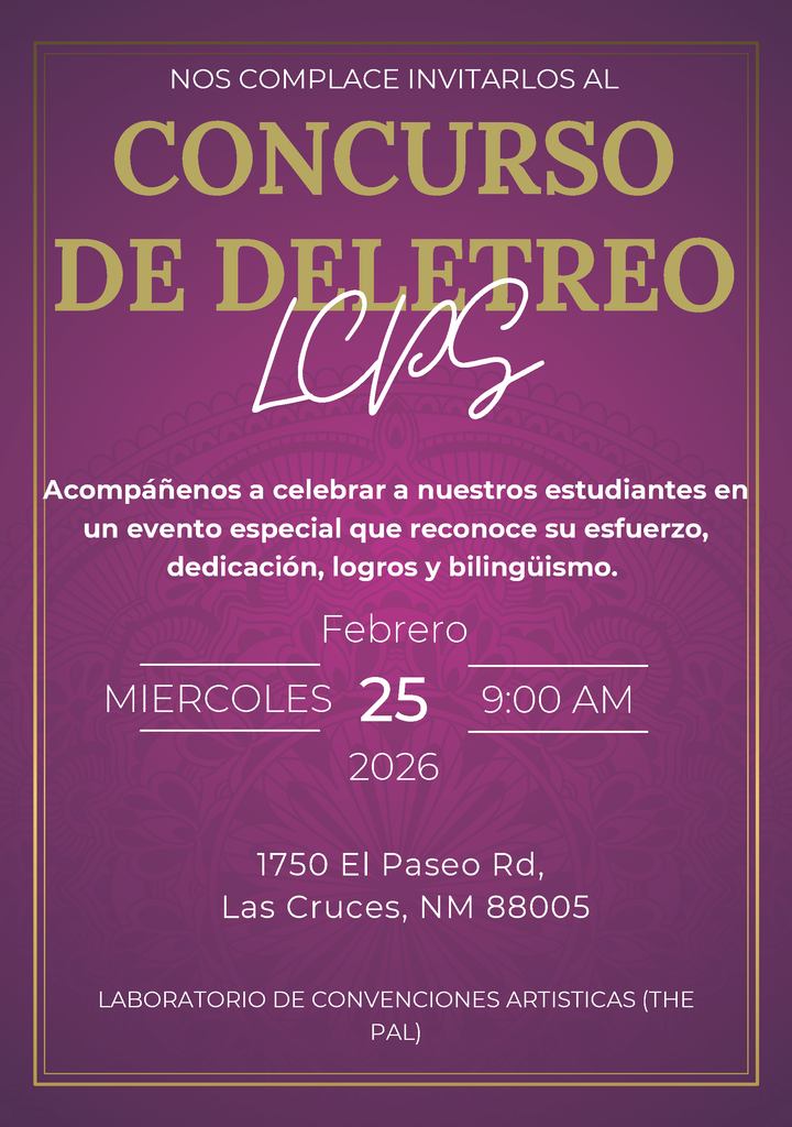 Concurso de Ortografía en Español LCPS 2026