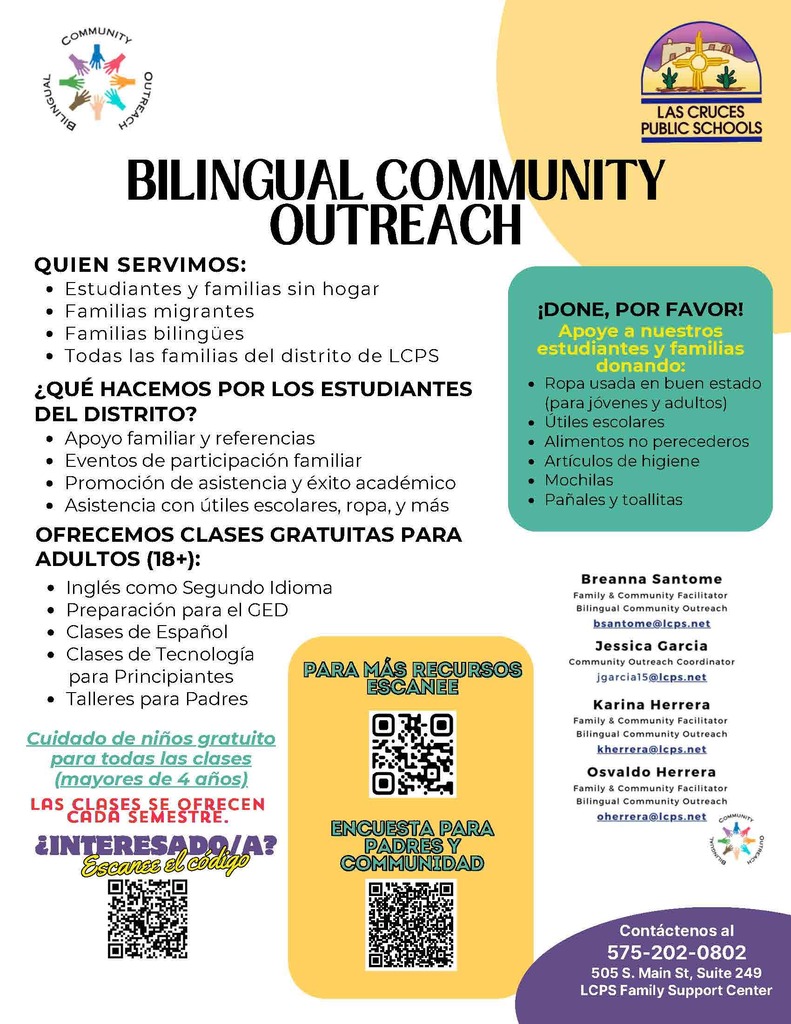 BILINGUAL COMMUNITY OUTREACH