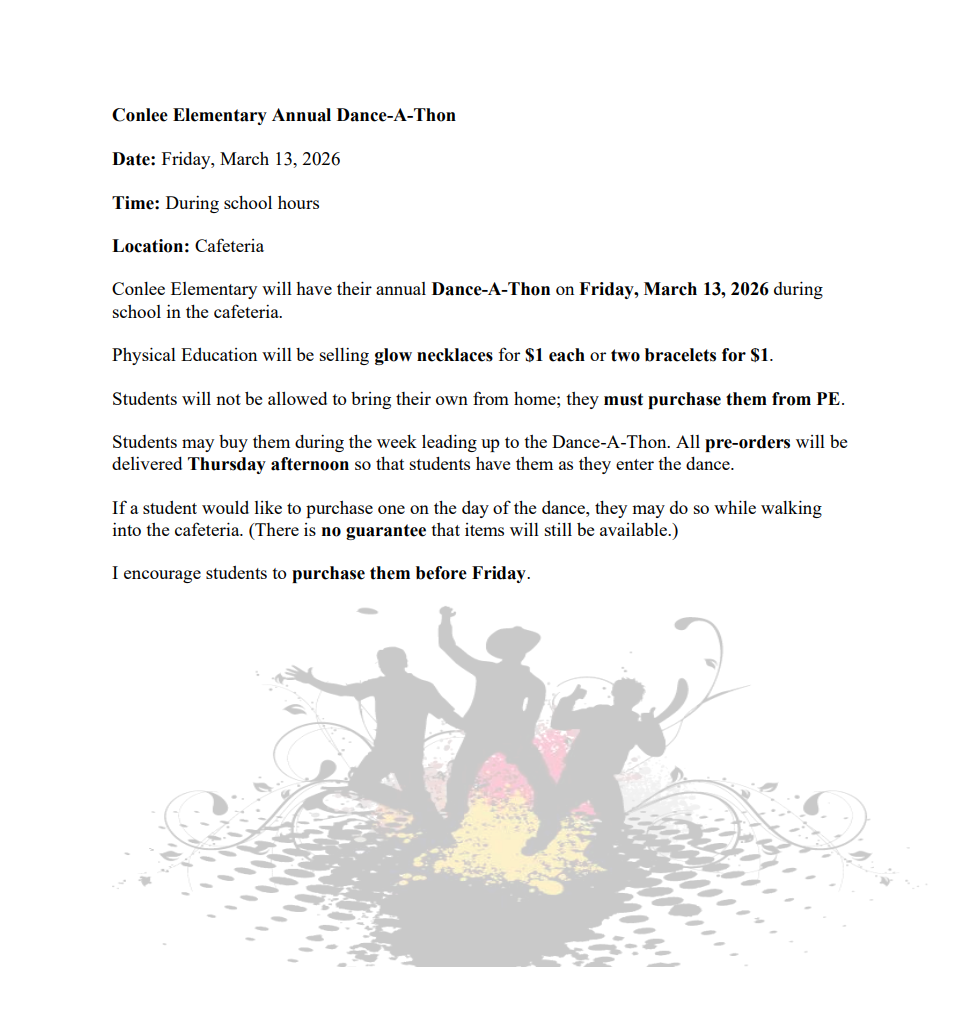 Dance-A-Thon Flyer