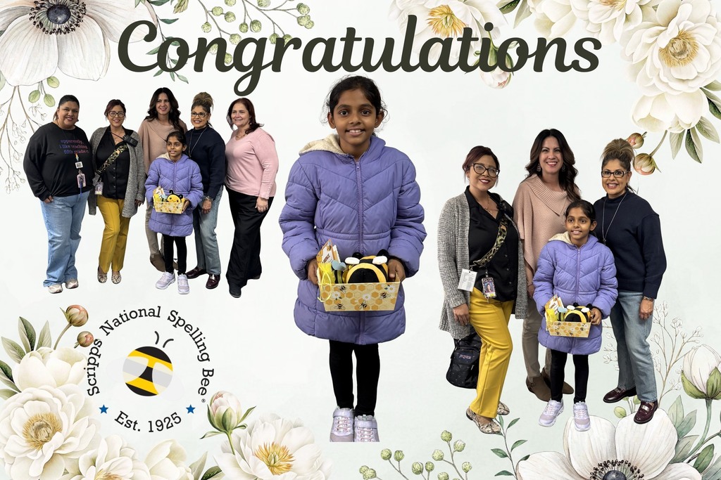 A big congratulations to Florence from Valley View Elementary for qualifying for the El Paso Regional Spelling Bee Finals 