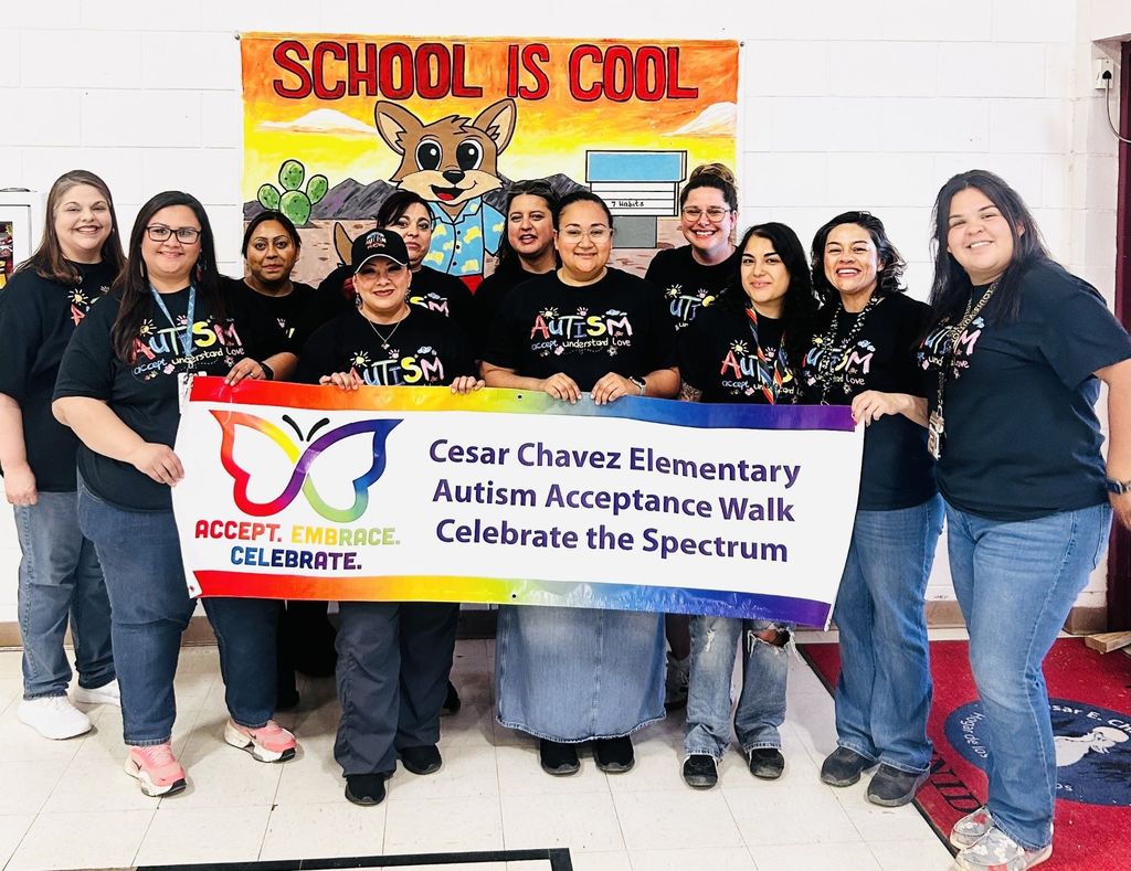 World Autism Acceptance Day celebration at Cesar Chavez Elementary School 