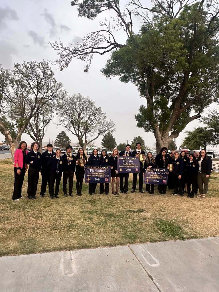 Las Cruces Public Schools proudly celebrates Centennial FFA for earning an incredible THREE State Championships!
