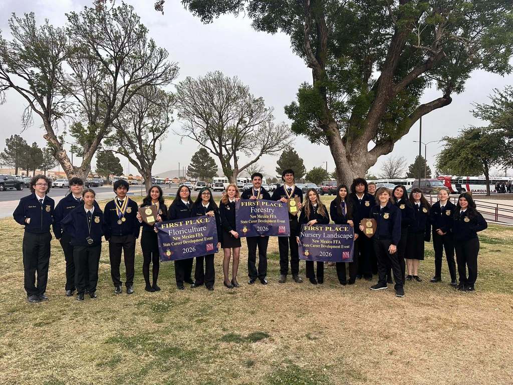 Las Cruces Public Schools proudly celebrates Centennial FFA for earning an incredible THREE State Championships!