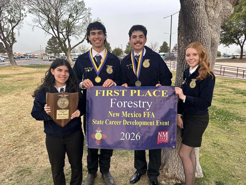 Las Cruces Public Schools proudly celebrates Centennial FFA for earning an incredible THREE State Championships!