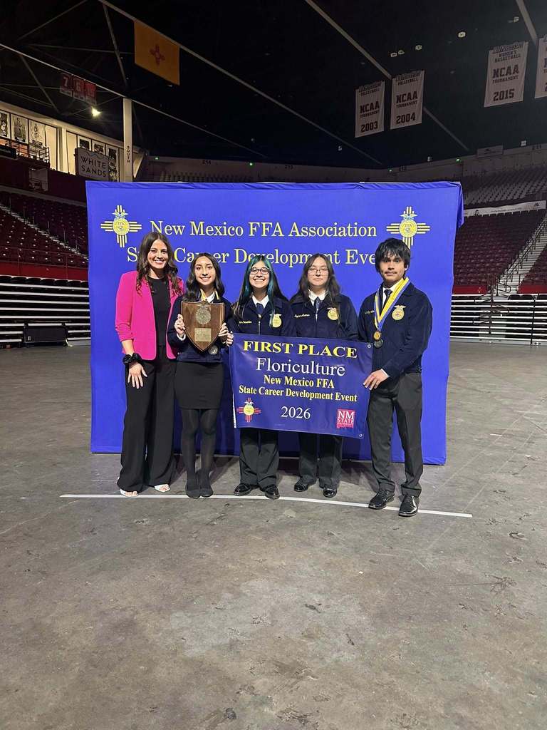 Las Cruces Public Schools proudly celebrates Centennial FFA for earning an incredible THREE State Championships!